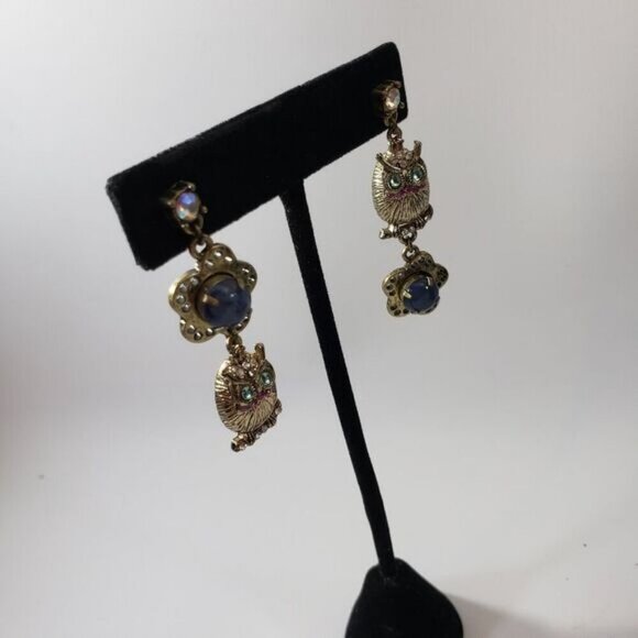 Betsey Johnson Owl earrings - Picture 1 of 3